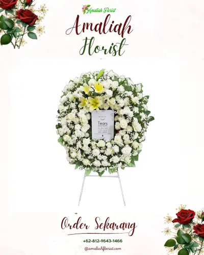 Krans Bunga Duka Cita di Arahan Kidul