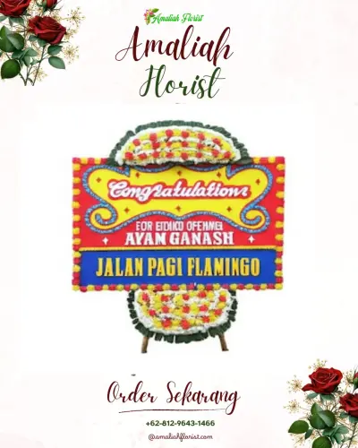 Bunga Papan Congratulation di Arahan Kidul
